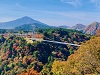 大分県の九重夢大吊橋の紅葉風景