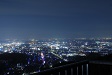 太田市の観光名所、金山城跡からの夜景