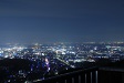 太田市の観光名所、金山城跡からの夜景