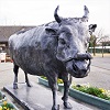 松阪農業公園ベルファームにある松阪牛の銅像